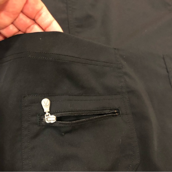 NWT New Adar Pro Sweetheart V-Neck Scrub Top, black color Size XL - Picture 9 of 16